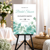 Elegant Greenery Eucalyptus Brautparty Poster