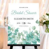 Elegant Greenery Eucalyptus Brautparty Poster