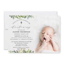 Elegant Greenery Eucalyptus Foto Christening