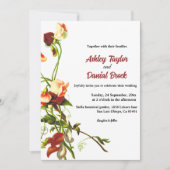 Elegant Greenery Eucalyptus Rose Blumenhochzeit Einladung (Vorderseite)