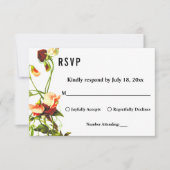 Elegant Greenery Eucalyptus Rose Blumenhochzeit RSVP Karte (Vorderseite)