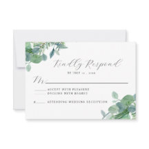 Elegant Greenery Eucalyptus UAWG Response Card