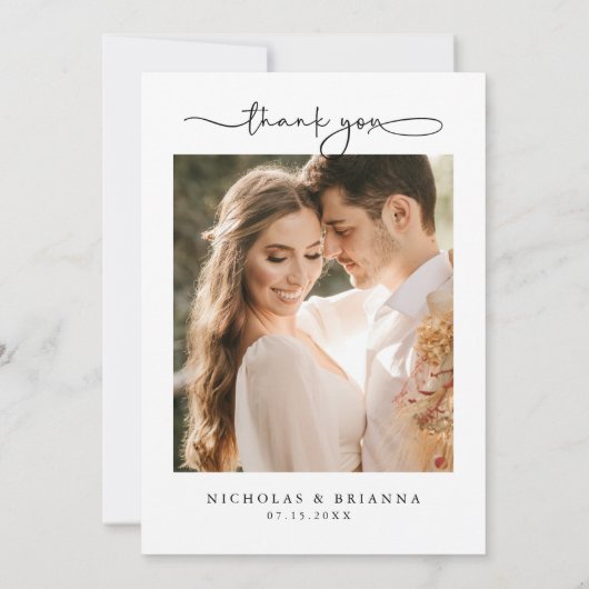 Elegant Greenery Eucalyptus Verlasse Rustikale Hoc Dankeskarte (Rückseite)