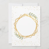 Elegant Greenery Eucalyptus Verlasse Rustikale Hoc Einladung (Rückseite)