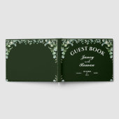 Elegant Greenery Eucalyptus Verlasse Rustikale Hoc Gästebuch (Voll)