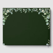 Elegant Greenery Eucalyptus Verlasse Rustikale Hoc Gästebuch (Rückseite)