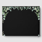 Elegant Greenery Eucalyptus Verlasse Rustikale Hoc Gästebuch (Rückseite)