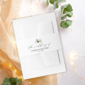 Elegant Greenery Eucalyptus Wedding Einladungsbanderole