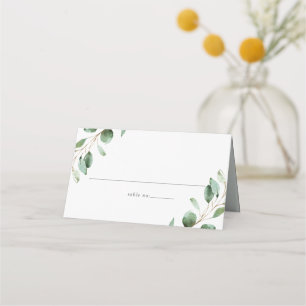Elegant Greenery Eucalyptus Wedding Platzkarte