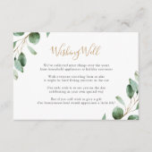 Elegant Greenery Eucalyptus wünscht gut Begleitkarte (Vorderseite)