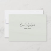 Elegant Greenery Eukalyptus Katholische Beerdigung Dankeskarte (Rückseite)