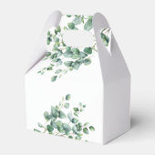 Elegant Greenery Eukalyptus wedding Geschenkschachtel (Rückseite)