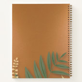 Elegant Greenery Family Rezept Buch (Rückseite)