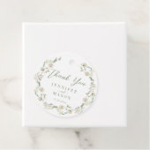 Elegant Greenery Floral Summer Wedding Vielen Dank Geschenkanhänger (Beispiel)