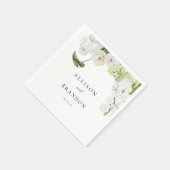 Elegant Greenery Floral Wedding Serviette (Ecke)