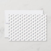 Elegant Greenery Floral Wildblumen Hochzeit RSVP Karte (Rückseite)