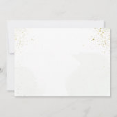 Elegant Greenery Foliage Taufe Danke Karte (Rückseite)