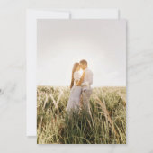 Elegant Greenery FOTO Wedding Einladung QR CODE (Rückseite)