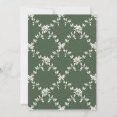 Elegant Greenery Garland Ferns Brautparty Einladung (Rückseite)