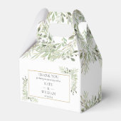 Elegant Greenery Gastgeschenk Hochzeit Box Geschenkschachtel (Vorderseite)