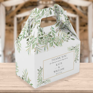 Elegant Greenery Gastgeschenk Hochzeit Box Geschenkschachtel