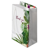 Elegant Greenery Gastgeschenk Hochzeit Geschenktas Kleine Geschenktüte (Vorderseite Schrägansicht)