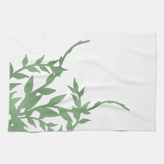 Elegant Greenery Geschirrtuch (Horizontal)