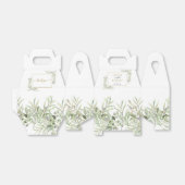 Elegant Greenery Gold Geometric Wedding Geschenkschachtel (Ungefaltet)