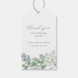 Elegant Greenery Modernes Skript Vielen Dank Geschenkanhänger