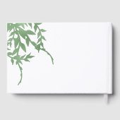Elegant Greenery Quinceañera Gästebuch (Rückseite)