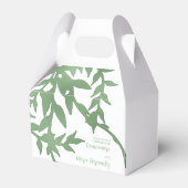 Elegant Greenery Quinceañera Geschenkschachtel (Vorderseite)