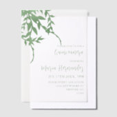 Elegant Greenery Quinceañera Pergament Einladungen (Versetzt)