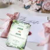 Elegant Greenery Save The Date Card Einladung