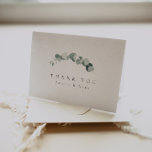 Elegant Greenery Vielen Dank Dankeskarte<br><div class="desc">Es handelt sich um eine einfache, elegante Eukalyptus-Dankeschön-Karte mit Aquarellelementen und einem modernen Schriftart. Bearbeiten Sie alle Texte und alle Farben* auf dieser Hochzeitsvorstellung. * Die Farbe der Aquarellgrün ist nicht editierbar // Für passende Objekte, besuchen Sie bitte die "ASHTON" Kollektion im Sincerely By Nicole Zazzle Store. * Wenn Ihnen...</div>