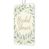 Elegant Greenery Watercolor Boho Bridal Shower Autolufterfrischer (Links)