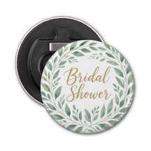 Elegant Greenery Watercolor Boho Bridal Shower