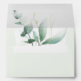 Elegant Greenery Wedding Einladung Envelope