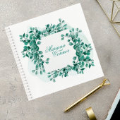 Elegant Greenery Wedding Guest Book Notizblock