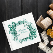 Elegant Greenery Wedding Guest Book Notizblock