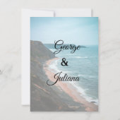 Elegant Greenery Wedding Invitation Einladung (Rückseite)