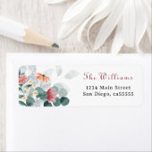 Elegant Greenery Wildblume Eukalyptus-Adresse (Insitu)