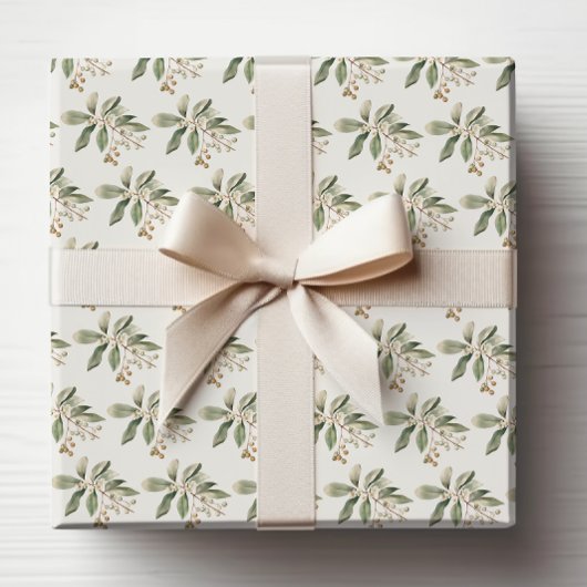 Elegant Greenery Wrapping Paper Geschenkpapier