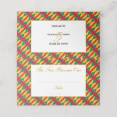 Elegant GRENADA CARRIACOU Hochzeitssemble Platzkarte (Außenseite Aufgefaltet)