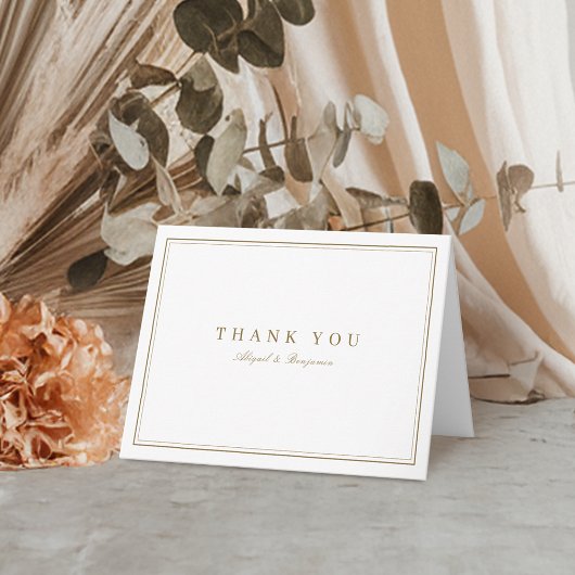 Elegant grenzt an Gold-Klasse minimalistisch Dankeskarte