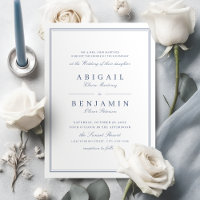 Elegant grenzt an staubige blaue Minimalistin