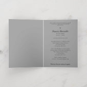 Elegant Grey Abstract Photo Memorial Funeral  (Innen Abgelegt)