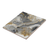Elegant Grey and Gold Liquid Marble Agate Fliese (Seite)