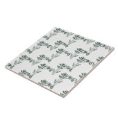 Elegant Grey-Green Botanical Pattern Fliese (Seite)