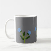 Elegant Grey Mug with Floral Design Kaffeetasse (Links)