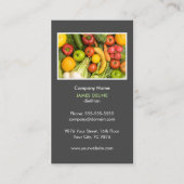 Elegant Grey Nutritionist Diet Health Visitenkarte (Vorderseite)